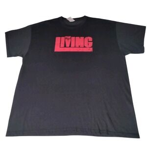 The Living Black T-shirt 2XL Short‎ Sleeve Black and Red